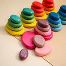 Baby Wooden Building Block BPA Free Montessori Educational Toy Rainbow Stacked Stone Balanced Stacking Toys Children Gifts