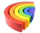 Kids Wooden Toy Montessori Rainbow Building Blocks DIY Creative Stacking Balance Game Educational Toys For Children Kids Gifts