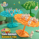 Fun Frog Balance Tree Children Math Toys Balancing Board Game Parent-child Interaction Tabletop Balance Game Toy Gift for Kids