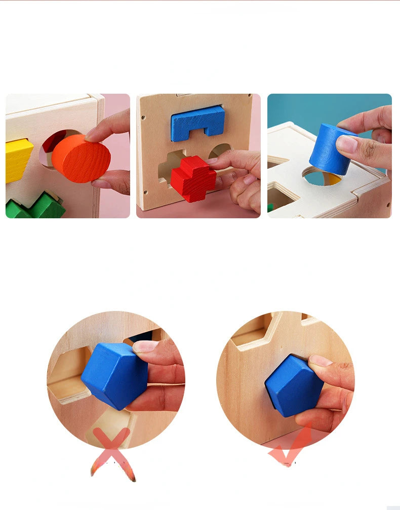 Montessori Shape Matching Intelligence Box