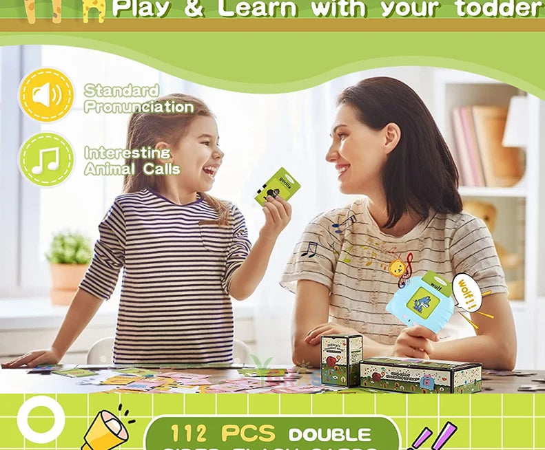 Educational Language And Literacy Learning Toys Talking Flash Cards Kids Games Audio Book Gift Russian Alphabet Spanish French