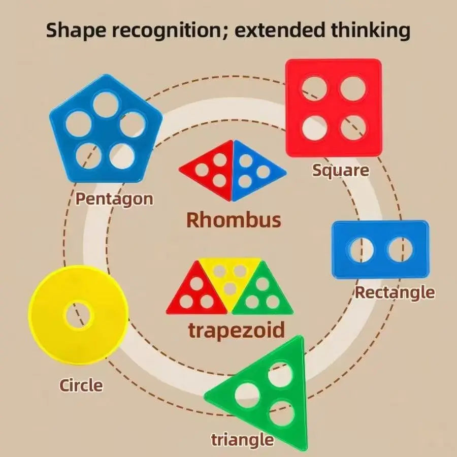 Montessori Shape Matching Board