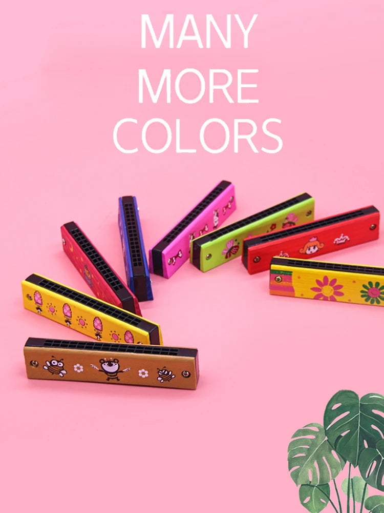 Wooden Harmonica Musical Toy