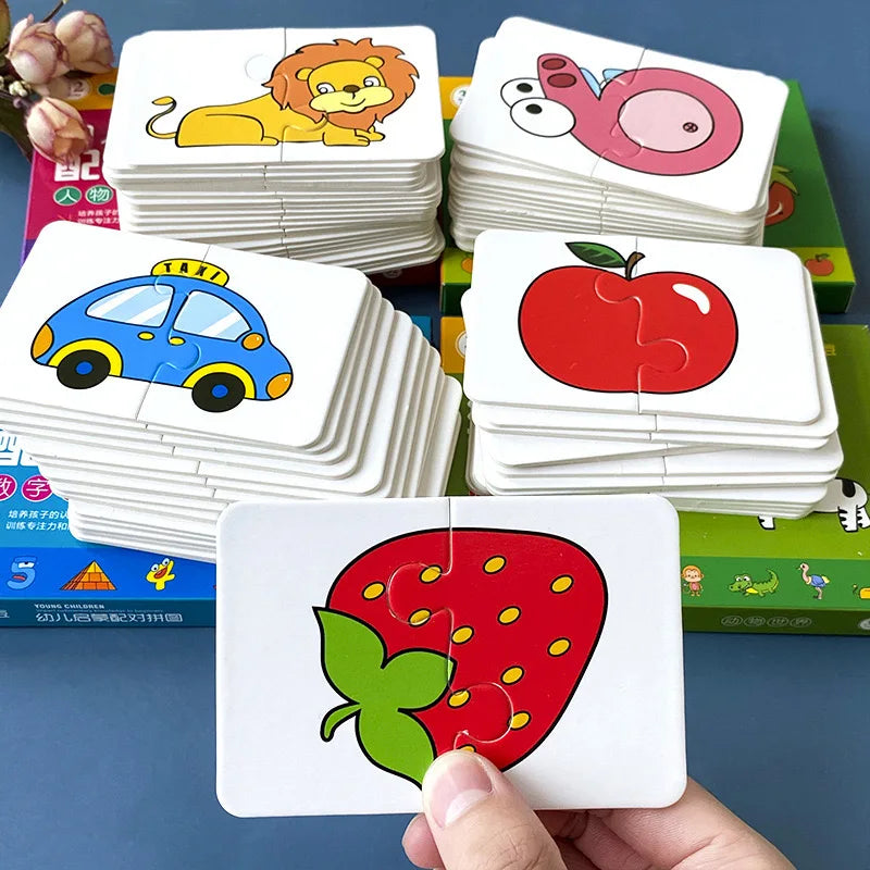 Montessori Matching Cards Puzzle