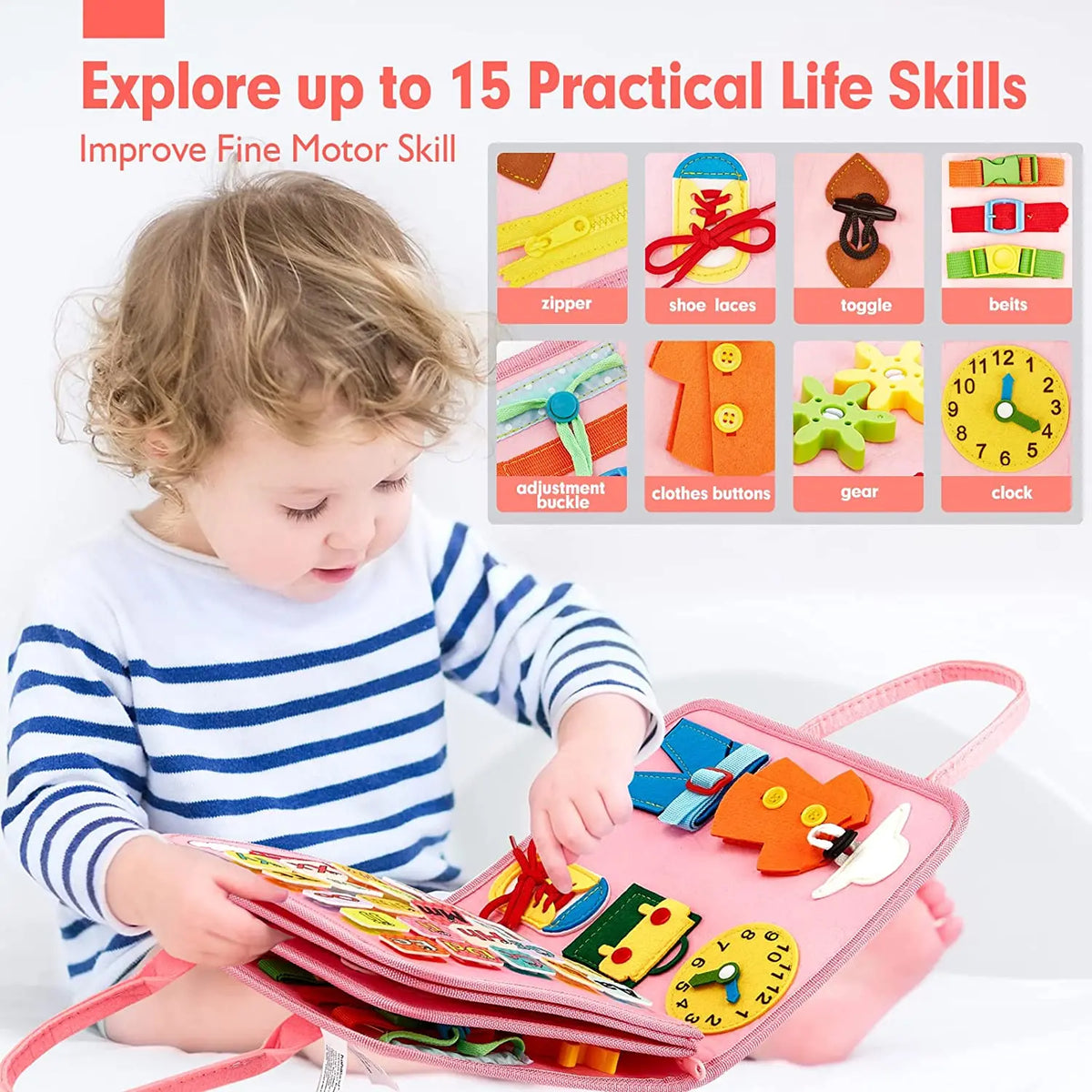 Montessori Busy Board Activity Bag