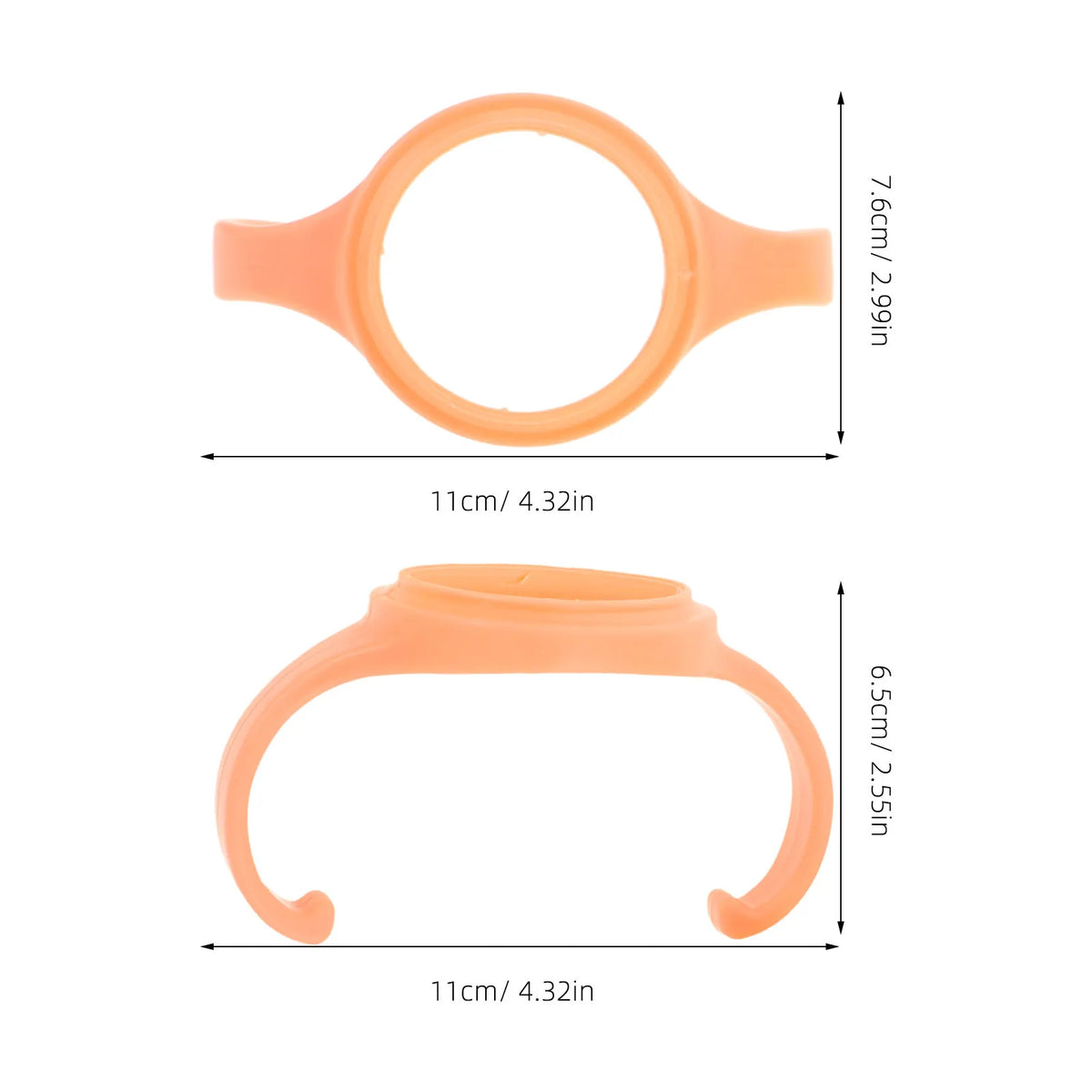 5Pcs Baby Bottle Handle Accessories Universal Fit Wide Neck Ergonomic Plastic Non Slip Grip for Feeding Toddlers Newborns