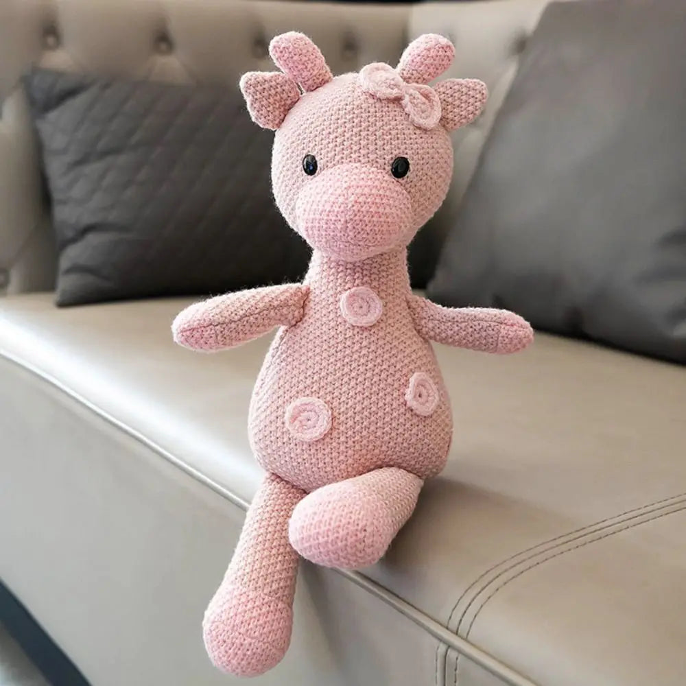 Cute Design Crocheted Wool Plush Toy Kawaii Style Soothing Texture Soft Stuffed Plush Toy Children Gits Educational Plush Toy