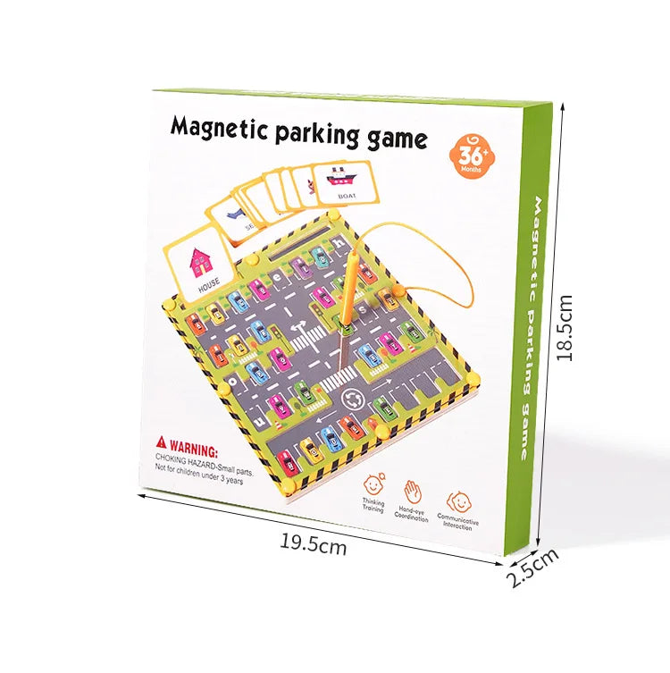 Montessori Magnetic Alphabet Parking Maze
