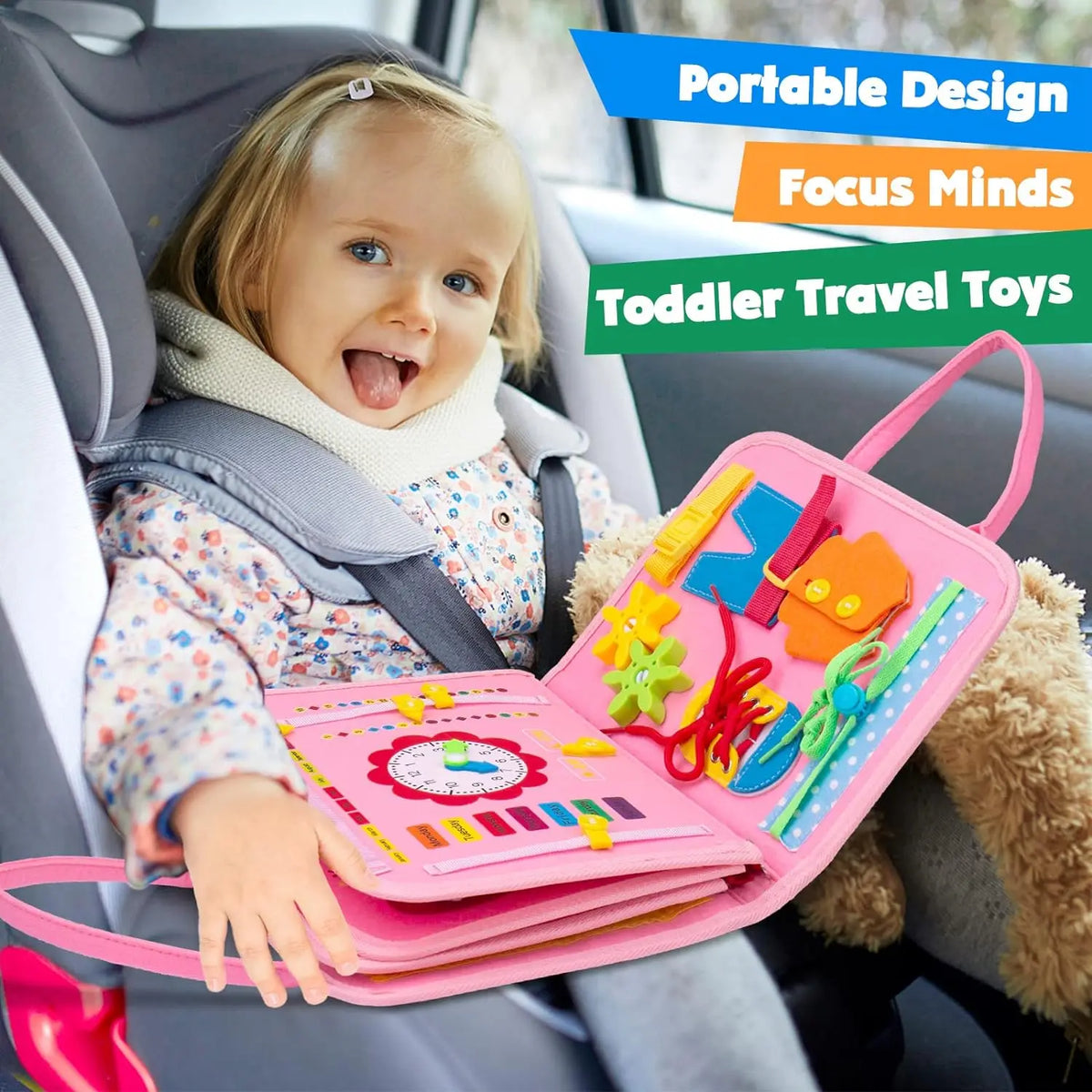Montessori Busy Board Activity Bag