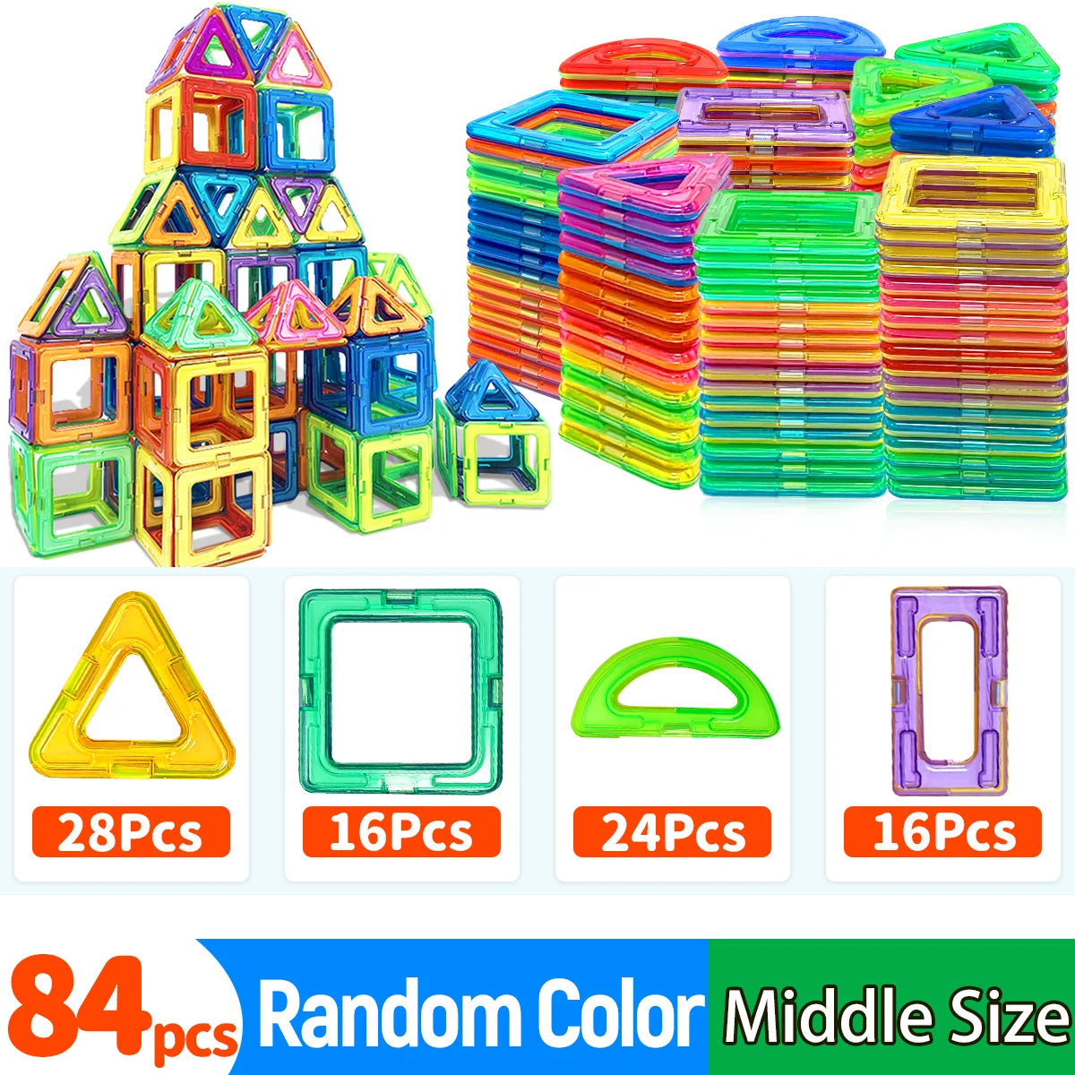 MagniBuild Magnetic Tiles
