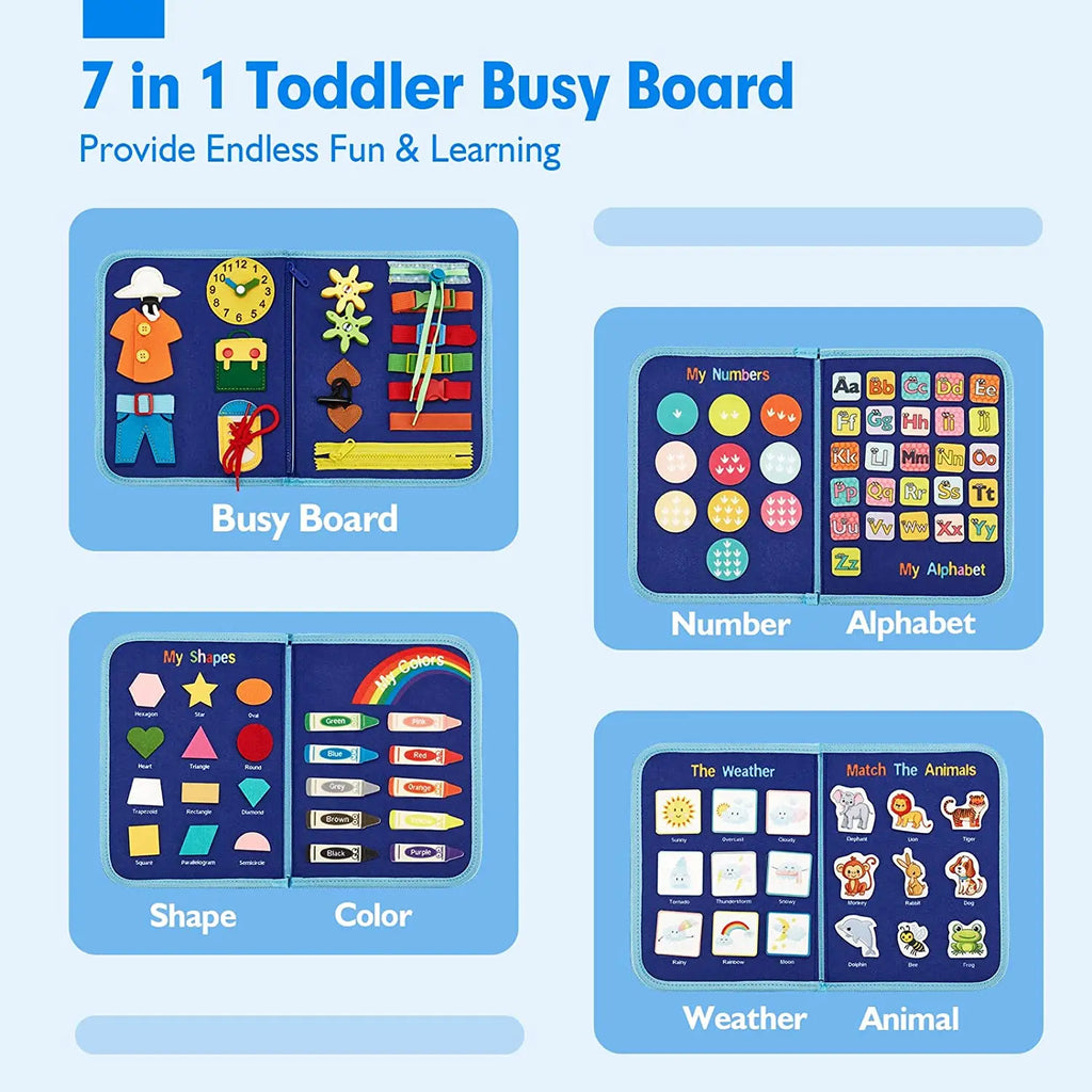 Montessori Busy Board Activity Bag