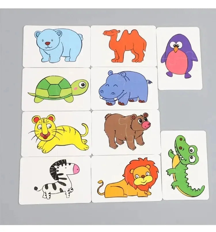Montessori Matching Cards Puzzle