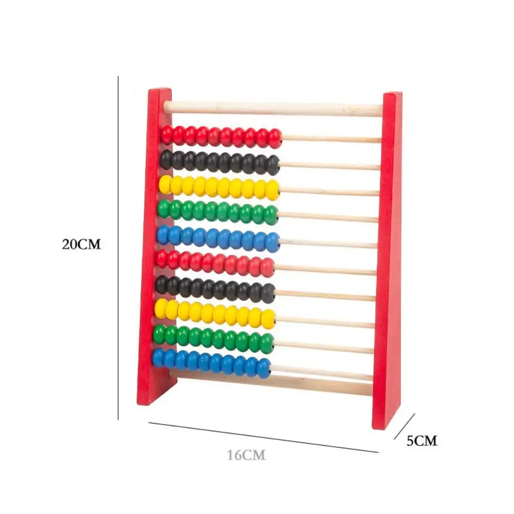 Counting Red Blue Wooden Abacus Wooden Intelligence Development Calculation Bead Hobbies Educational Learning Toy Kid Toys