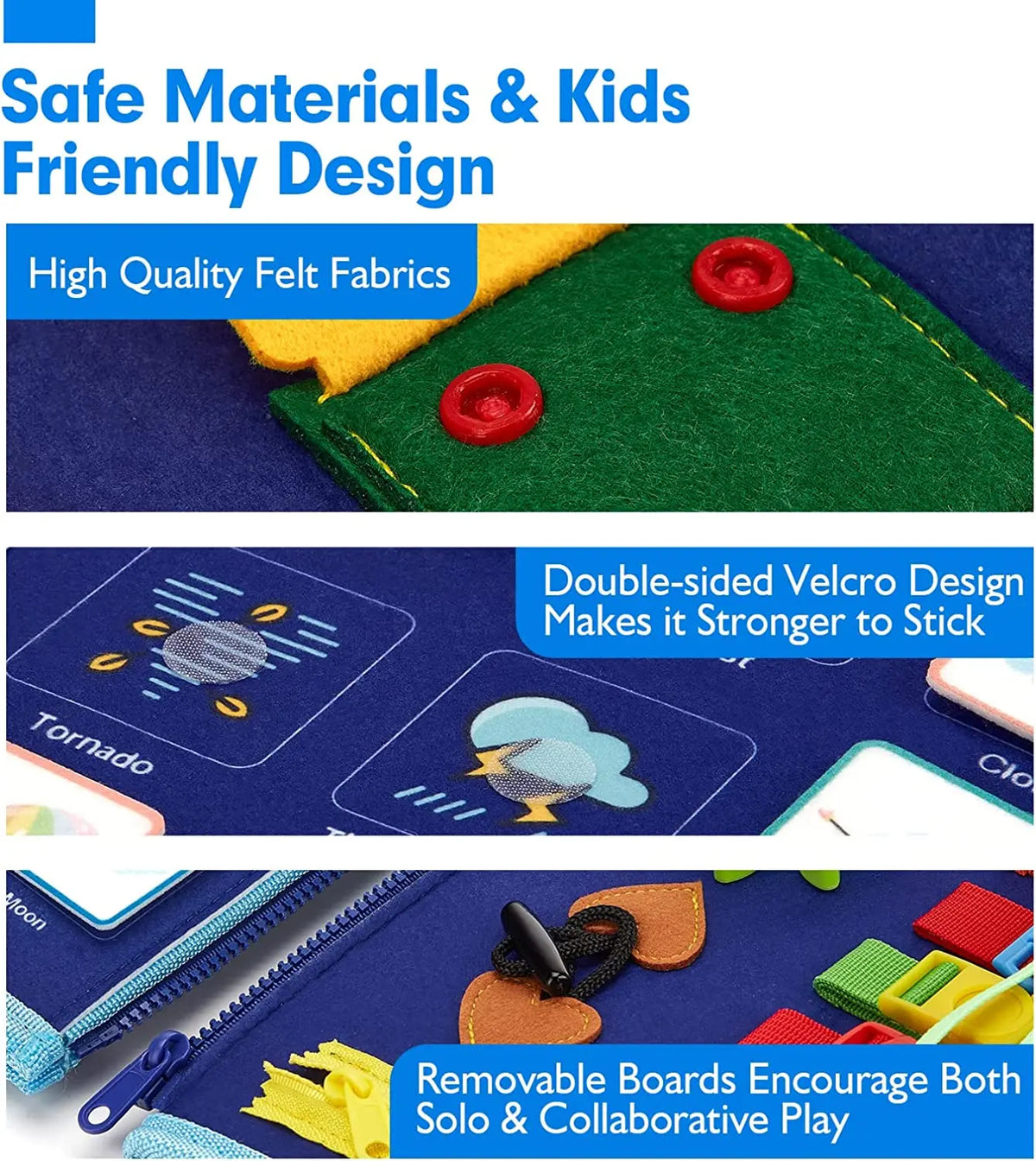 Montessori Busy Board Activity Bag