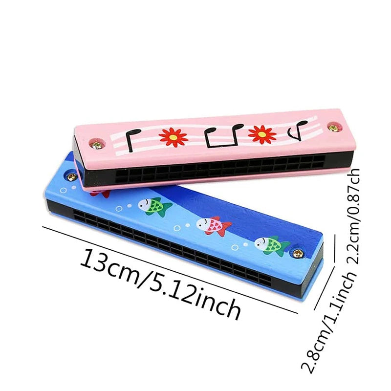 Wooden Harmonica Musical Toy