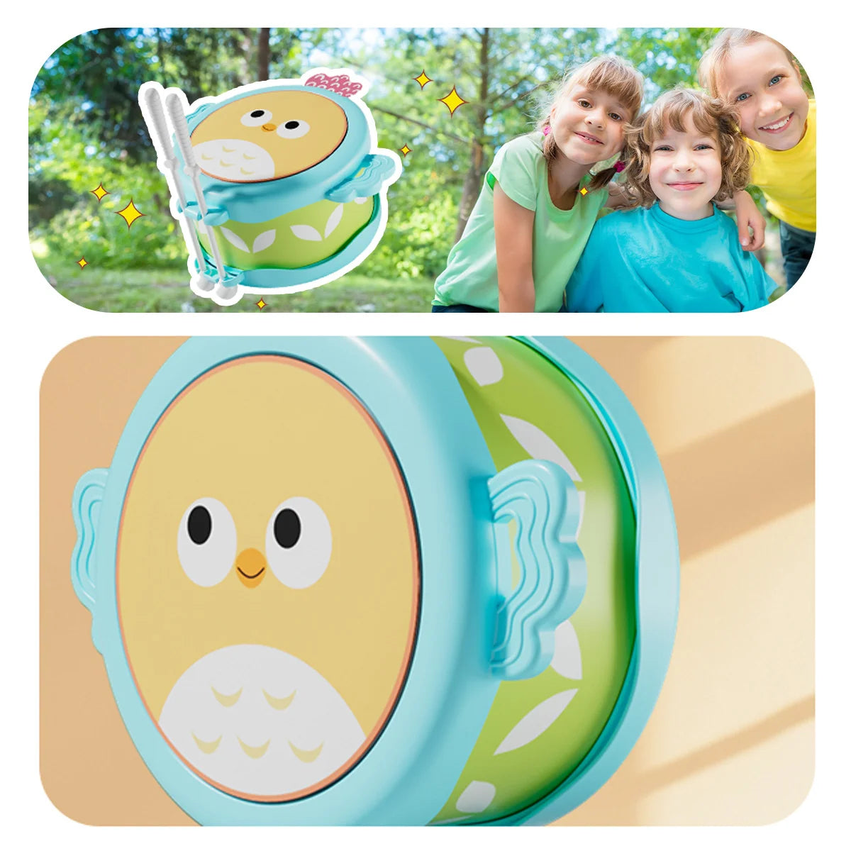Owl Double-Sided Drum