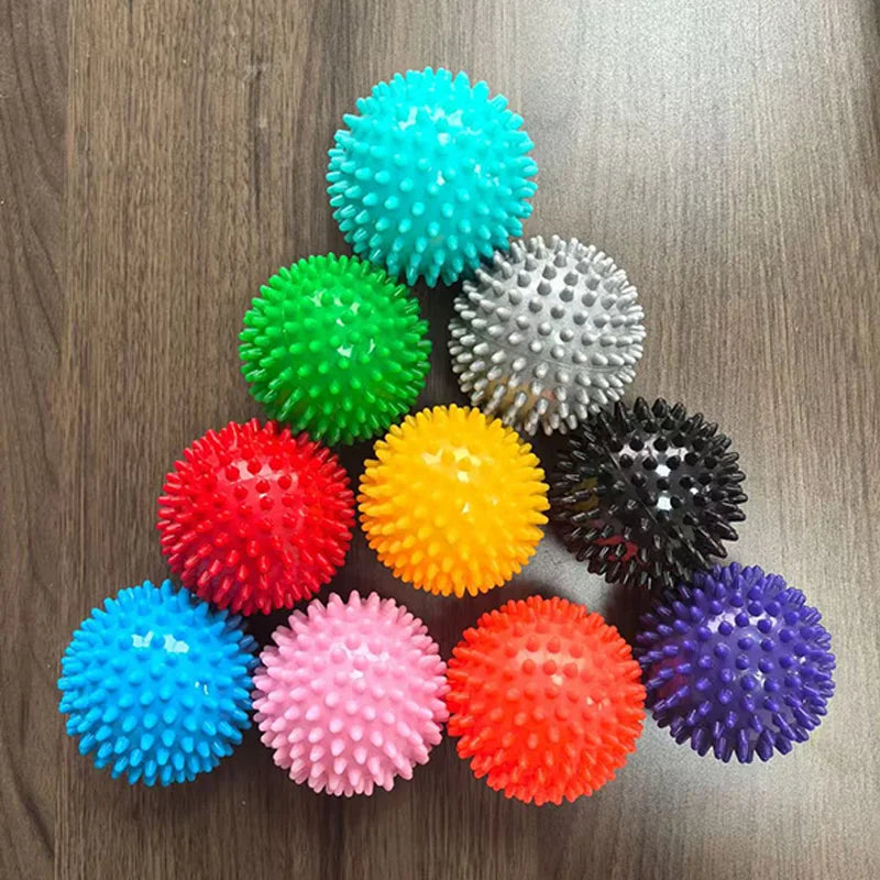 Massage Ball Spiky Hard 7.5CM Stress Reflexology Acupressure Occupational Therapy Sensory Fidget Toys Adults Kids