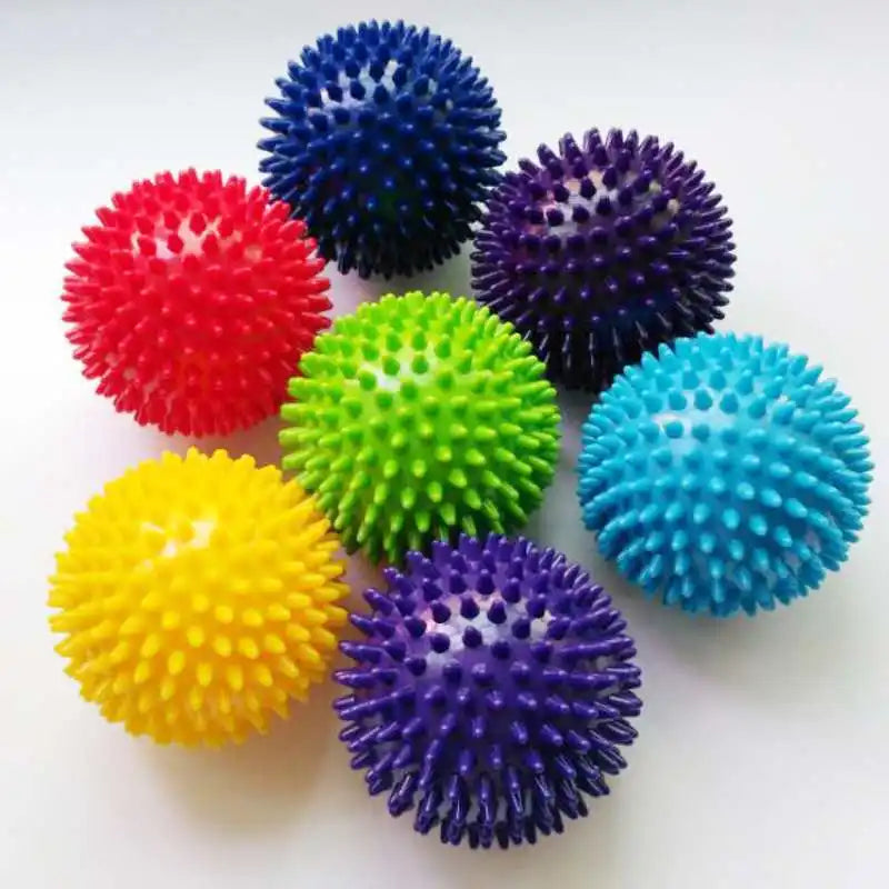 Massage Ball Spiky Hard 7.5CM Stress Reflexology Acupressure Occupational Therapy Sensory Fidget Toys Adults Kids