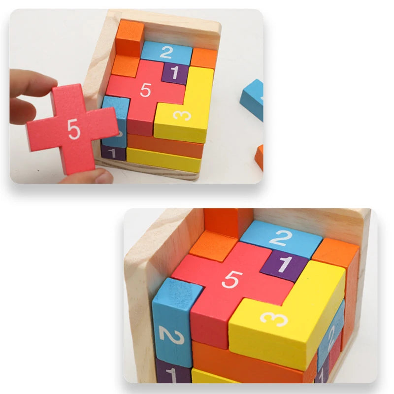 Colorful Luban Lock Cube