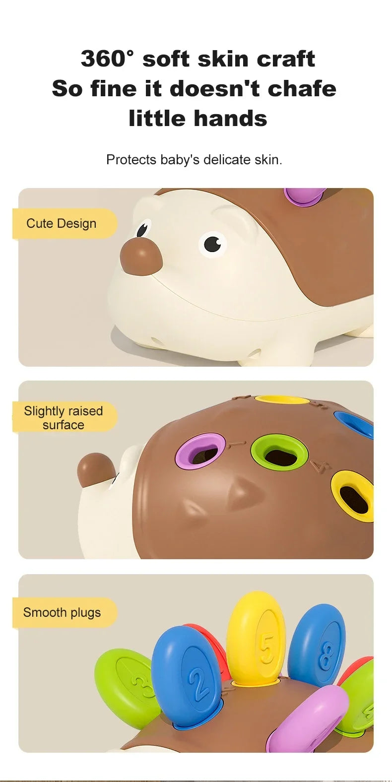 Montessori Hedgehog Fine Motor Toy