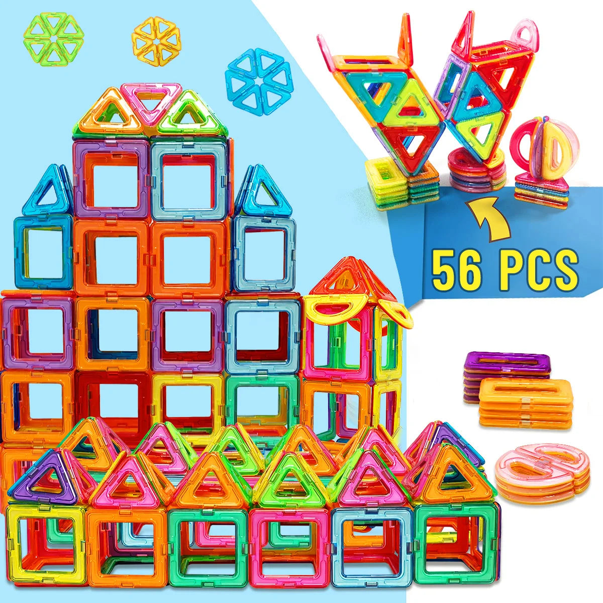 MagniBuild Magnetic Tiles