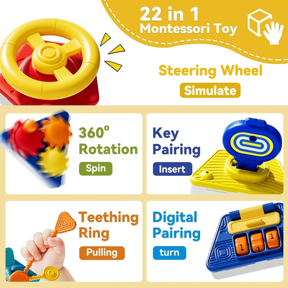 22-in-1 Montessori Busy Activity Cube™