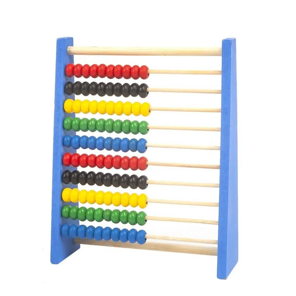 Counting Red Blue Wooden Abacus Wooden Intelligence Development Calculation Bead Hobbies Educational Learning Toy Kid Toys