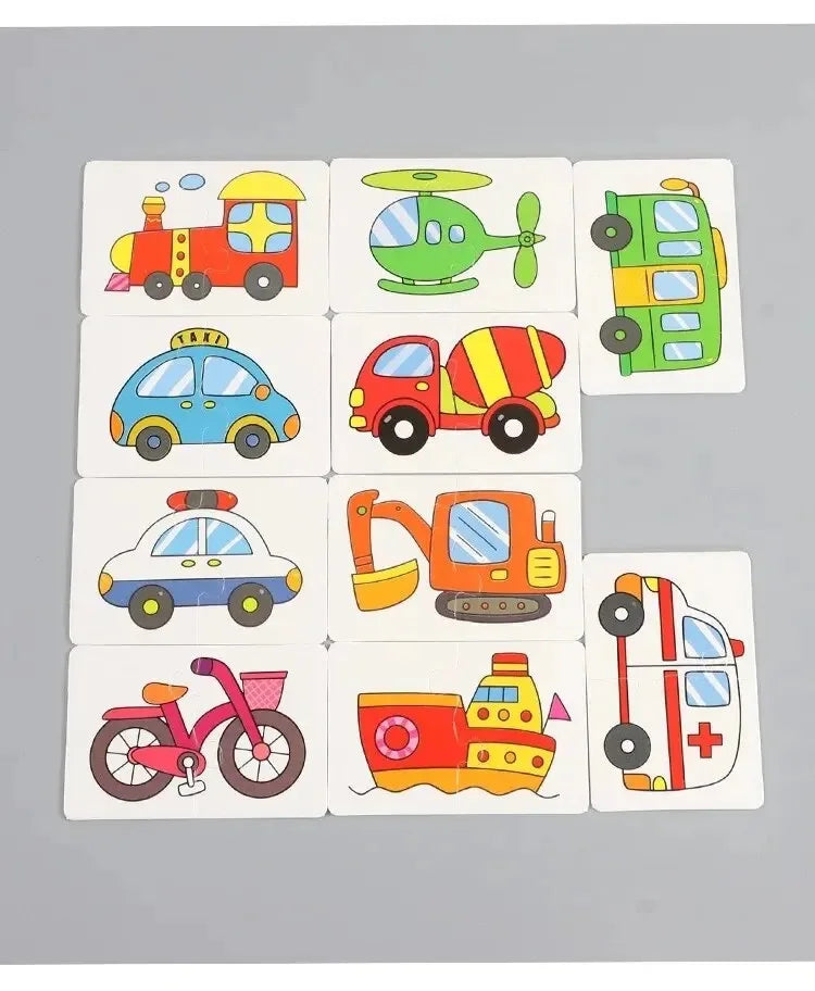 Montessori Matching Cards Puzzle