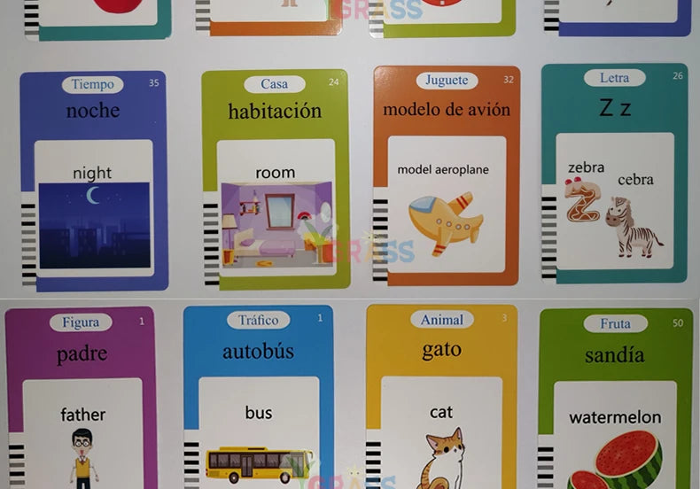 Educational Language And Literacy Learning Toys Talking Flash Cards Kids Games Audio Book Gift Russian Alphabet Spanish French