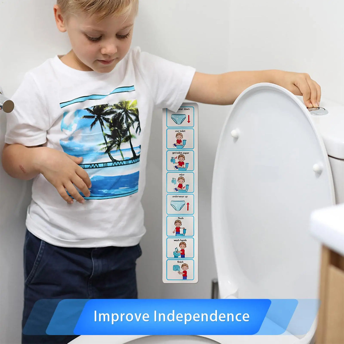 Potty Training Visual Schedule Toilet Chart Schedule Sticker Cards For Visual Aid Special Ed Speech Delay Non Verbal Children