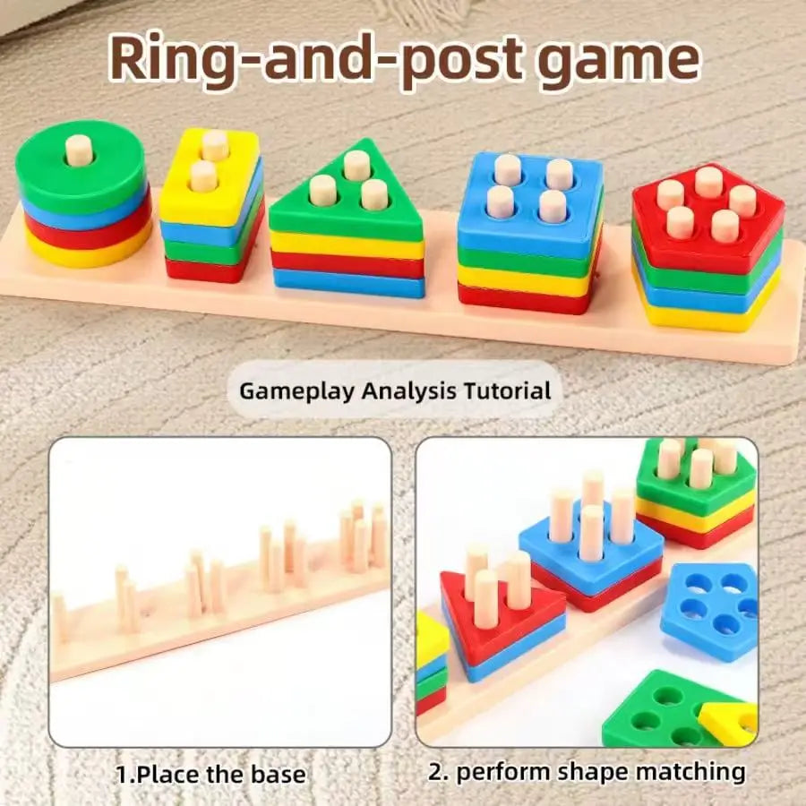 Montessori Shape Matching Board