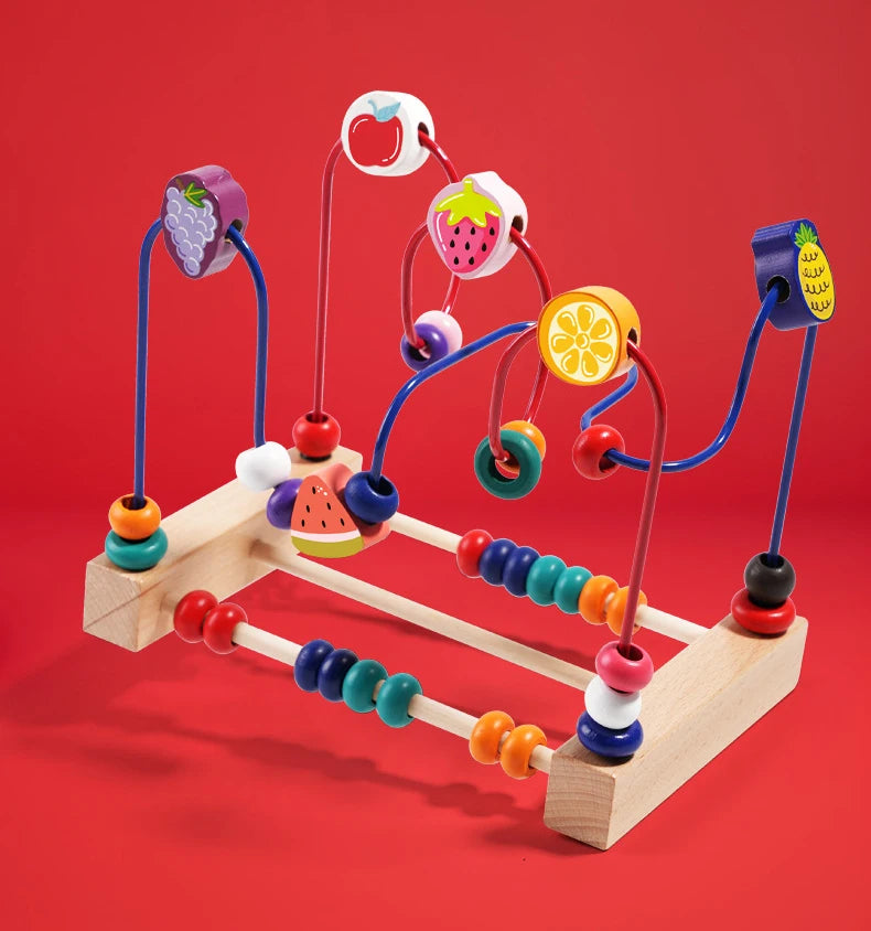 Wooden Animal Bead Maze
