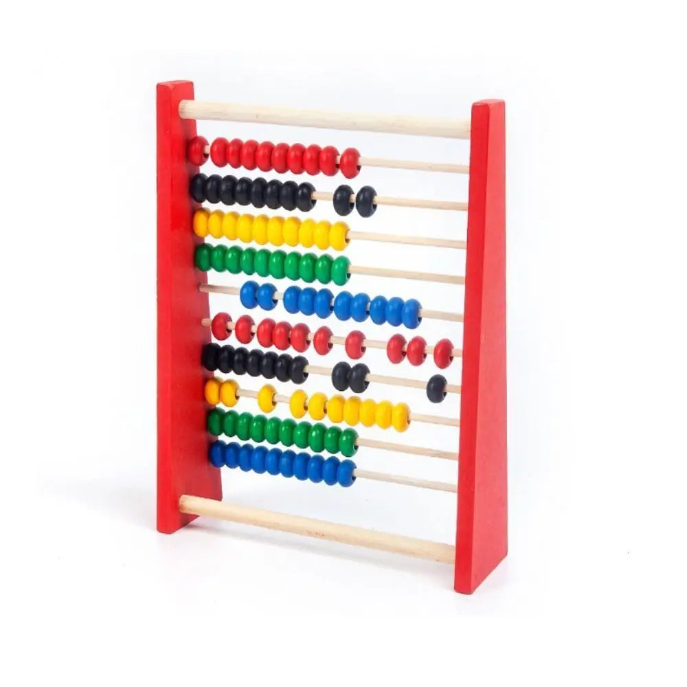 Counting Red Blue Wooden Abacus Wooden Intelligence Development Calculation Bead Hobbies Educational Learning Toy Kid Toys