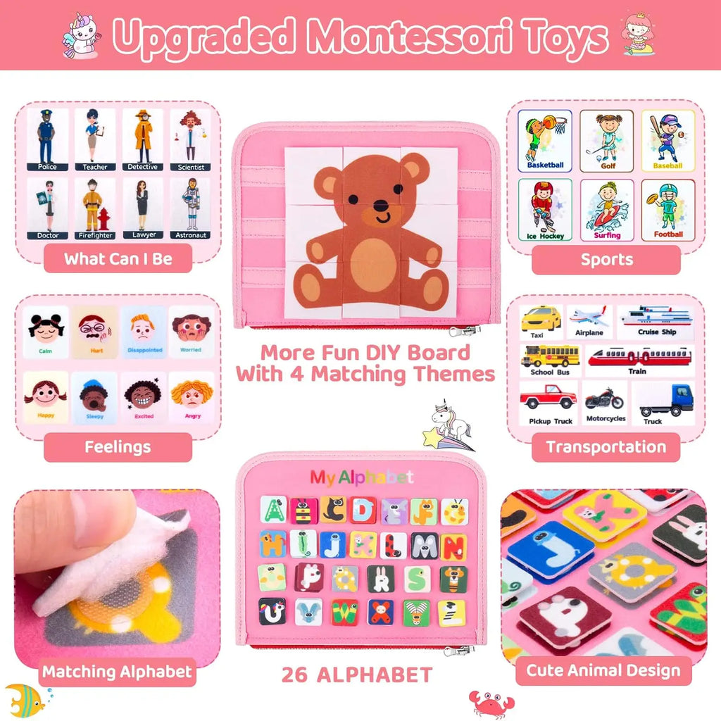 Montessori Busy Board Activity Bag