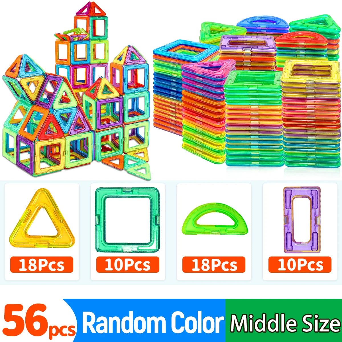 MagniBuild Magnetic Tiles