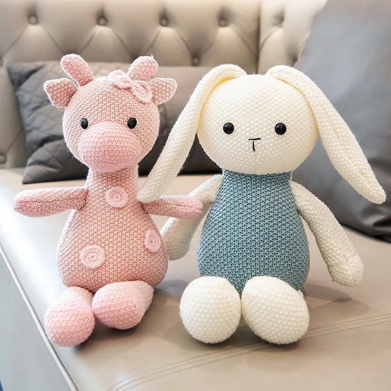 Snuggly Bear Rabbit Plush Doll - Adorable Bed Companion Stuffed Animal Cozy and Cute Gift for Girls Women and Kids