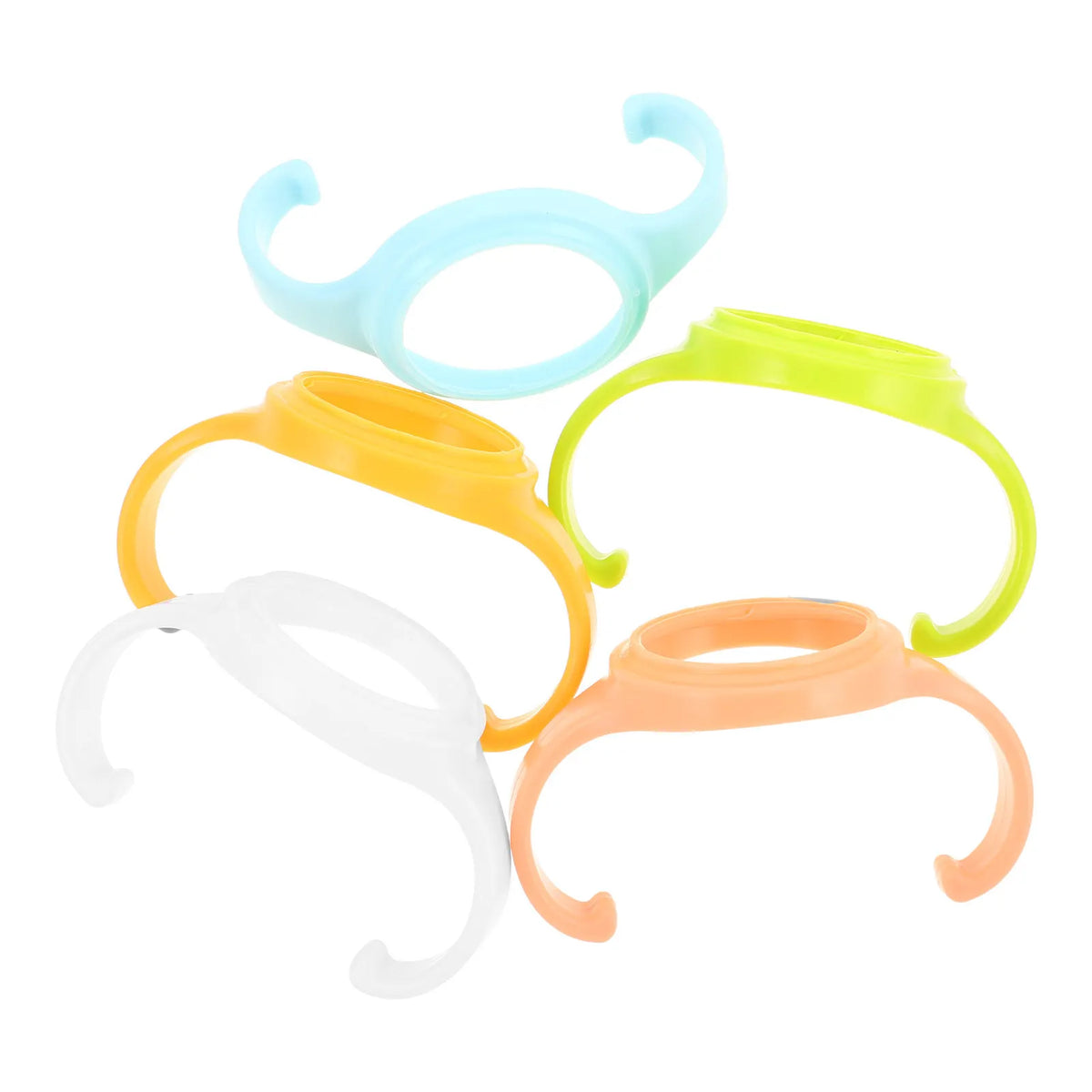 5Pcs Baby Bottle Handle Accessories Universal Fit Wide Neck Ergonomic Plastic Non Slip Grip for Feeding Toddlers Newborns