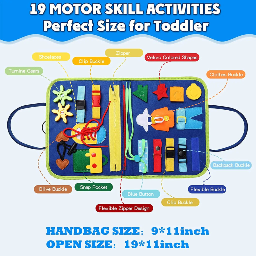 Montessori Busy Board Activity Bag