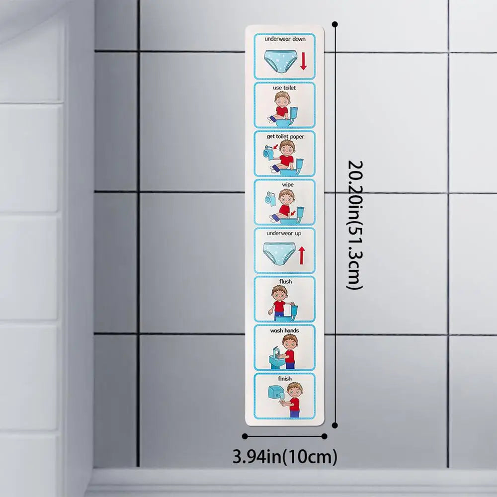 Potty Training Visual Schedule Toilet Chart Schedule Sticker Cards For Visual Aid Special Ed Speech Delay Non Verbal Children