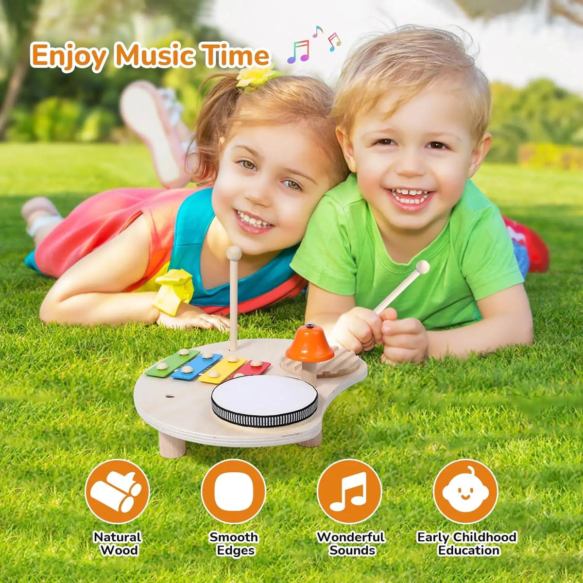 Wooden 7-in-1 Musical Table