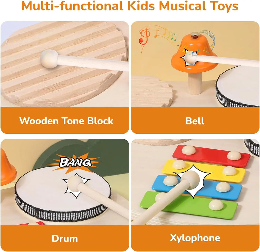 Wooden 7-in-1 Musical Table