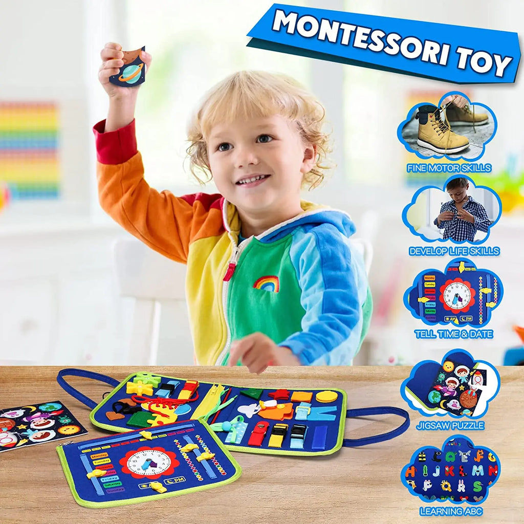 Montessori Busy Board Activity Bag