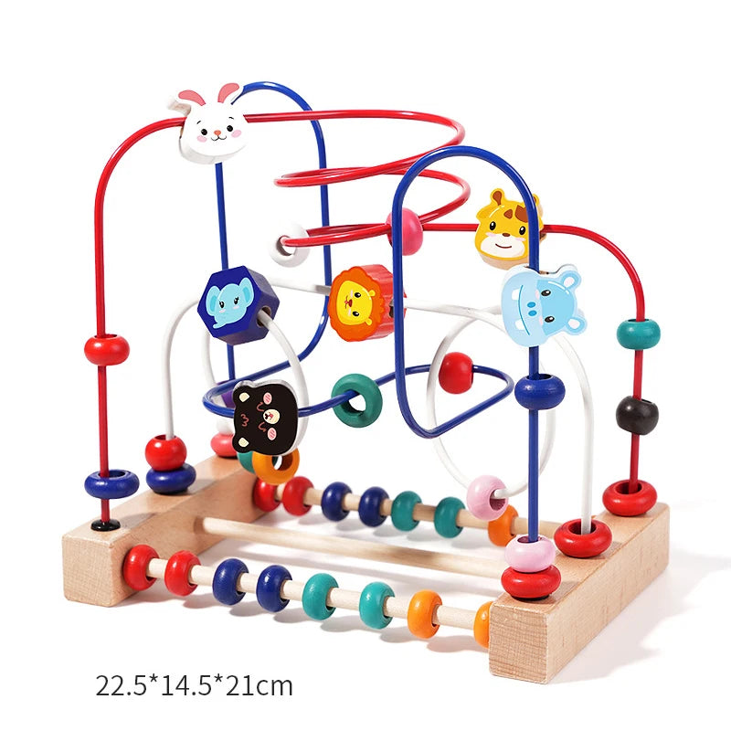Wooden Animal Bead Maze