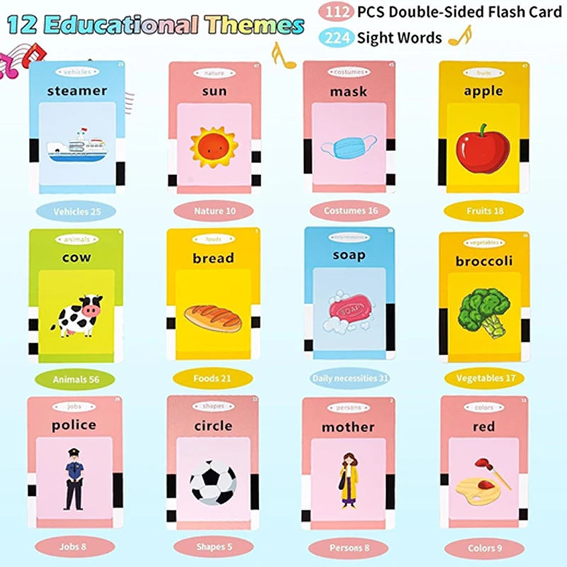 Educational Language And Literacy Learning Toys Talking Flash Cards Kids Games Audio Book Gift Russian Alphabet Spanish French