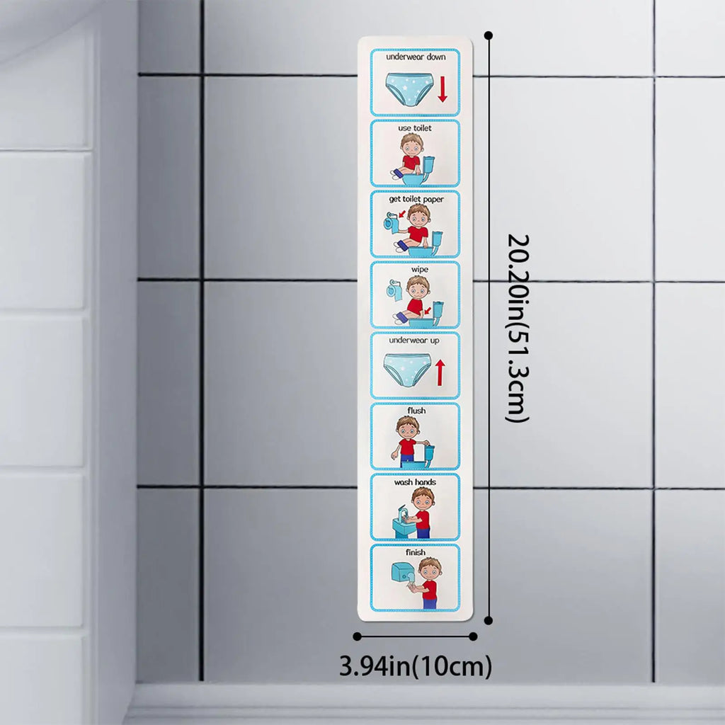 Potty Training Visual Schedule Toilet Chart Schedule Sticker Cards For Visual Aid Special Ed Speech Delay Non Verbal Children
