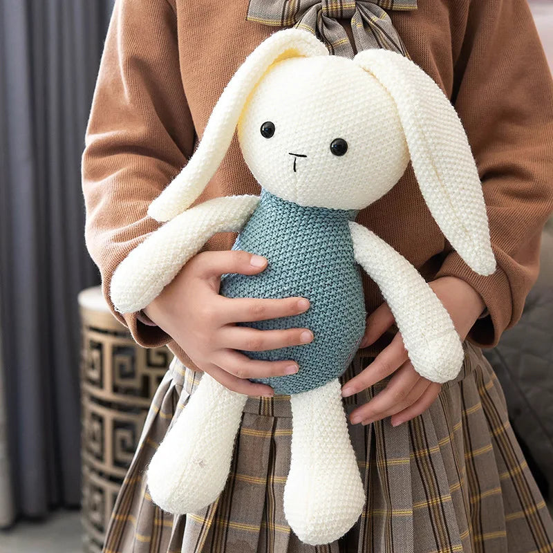 Snuggly Bear Rabbit Plush Doll - Adorable Bed Companion Stuffed Animal Cozy and Cute Gift for Girls Women and Kids