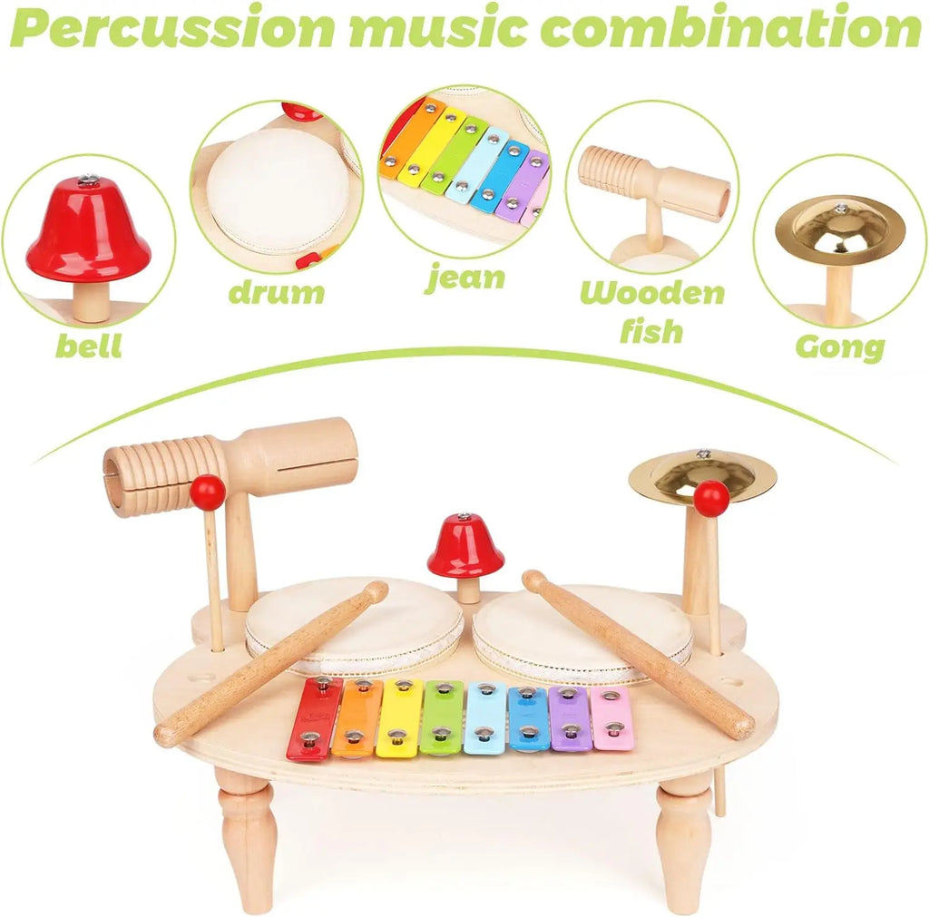 Wooden 7-in-1 Musical Table