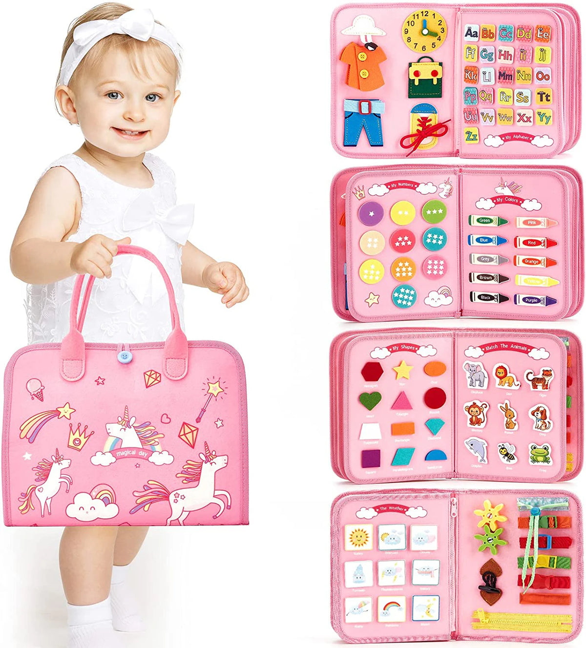 Montessori Busy Board Activity Bag