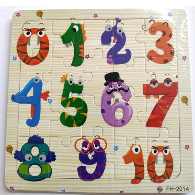 Wooden 3D Cartoon Puzzle