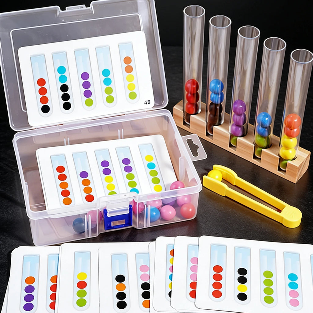 Color Bead Sorting & Tweezers